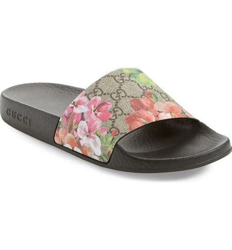 gucci womens pool slides|Gucci slides women's nordstrom.